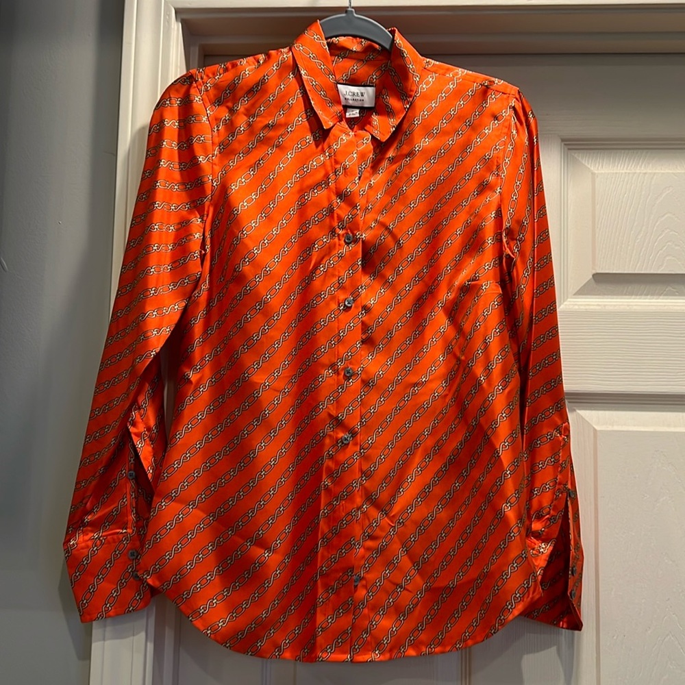 J.Crew Collection 100% Silk Blouse